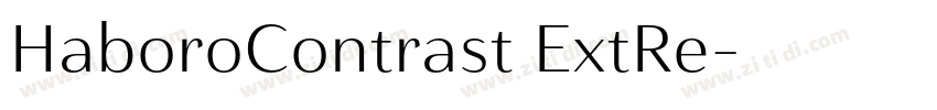HaboroContrast ExtRe字体转换